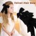 4PCS Velvet Hair Bows for Girls | Black Hair Bow Clips | Ribbon Bows Hair Accessories for Women, Girls, Toddlers, Infants - Buy Online on GoSupps.com