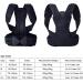 Back Posture Corrector for Adult Children Women Men Adjustable Lumbar Back Brace Support Belt Waist Strap Upper and Lower Back Support Protection Belt (Color : Black Size : Medium) (Black - Buy Online on GoSupps.com
