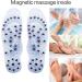 Yarpiany Magnetic Therapy Reflexology Sandals - Pain Relief Insoles with 68 Magnets (White, Female) - Buy Online on GoSupps.com