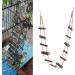Fdit Bird Ladder Toy Hamster Stairs Wooden Flexible Suspension Bridge Climbing Swing for Parrot Budgie Parakeet Cockatiel African Grey Hamster Squirrel - Buy Online on GoSupps.com