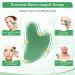 100% Natural Heart-Shaped Gua Sha Stones - Jade Massage Tool for Face Eyes & Neck | Green 2 PCs for Skin Care & Relaxation - Buy Online on GoSupps.com