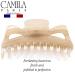 Camila Paris CP2887 6 Inch French Large Hair Clip for Thick & Long Hair - Strong Hold Claw Clip for Women - Made in France - Beige - Buy Online on GoSupps.com