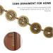 Alipis 1 String Vintage Copper Coins Vintage Decor Ornament Coins Charms Feng Home Pendant Coin House Brass As Shown 31X2.5X0.3CM - Buy Online on GoSupps.com
