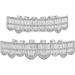 Shop Premium Diamond Grillz Braces | Hip Hop Teeth Grill Set - Silver Bling for Parties & Festivals - Buy Online on GoSupps.com