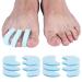SELOTOKITER 12pcs Foam Toe Separator for Women & Men Toe Spacers Foot Pain Relief and Plantar Fasciitis to Correct Toes Claw Toes Hammer Toes Bunions Big Toe Alignment(Blue)