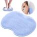 Leonshco foot brush for the shower back scrubber for shower with non -slip suction cups - cleans massages the feet without bending down improves blood flow to the feet and relieves tiredness (blue)