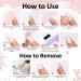 Semi Cured Gel Nail Strips Gel Nail Stickers - 16 Pcs Nail Stickers for Nail Art - Soft Self-Adhesive Gel Nail Wraps Easy Apply & Remove for Salon-Quality Manicure Kit (UV/LED Lamp Required)(BSG-0449) - Buy Online on GoSupps.com