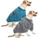 Shop Huisalisiji 5XL Dog Sweater - Warm & Lightweight Sweatshirts for Large Dogs | Soft Elastic Hoodies (Blue & Gray) - 2PCS - Buy Online on GoSupps.com
