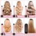 Professional 6 in 1 Curling Iron Set with Hair Straightener Brush - Dual Voltage Curler Wave Wand - Ceramic Barrel Hair Styling Tools - Instant Heating - Heat Resistant Gloves - Rose Gold - Buy Online on GoSupps.com