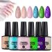 Crackle Gel UV LED Lamp Base and Finish Gel for Cracked Nails Compact Kit for Girlfriend Sister and Women