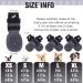 EXPAWLORER 6 Pack Double Sided Anti-Slip Dog Socks - Non-Slip Paw Protection | Adjustable Straps | Strong Grips | Traction Control | Indoor Hardwood Floor Wear | Black Large - Buy Online on GoSupps.com