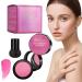 Wpsagek Cheek Blush Face Blush with Mirror Mushroom Applicator Silky Cheek Tint Natural Enhancer Face Makeup for Effortlessly Elegant