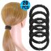 Shop Hollihi Large Hair Ties - 20 Elastic Ponytail Holders for Thick Hair Fashionable Braided Cords for Women & Girls - Black - Buy Online on GoSupps.com