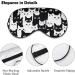 LynaRei Cute Black White Cats Sleep Mask - Elastic Eye Mask for Full Night's Sleep, Travel, and Nap - Buy Online on GoSupps.com