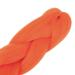 MapofBeauty Afro Jumbo Braid Hair 24/60cm Synthetic Extensions in Fluorescent Orange - Buy Online on GoSupps.com
