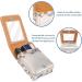 Travel Lipstick Organizer Case - Portable Makeup Bag with Mirror | Beach Shell Design | Ideal for International Shipping - Buy Online on GoSupps.com