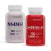 LongLifeNutri NMNH 300 mg & Urolithin A+ 1000 mg Bundle 120 Veg Capsules Each 2-Month Supply Cellular Energy & Longevity Support Lab Tested Made in USA