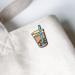 On Point Pins Boba Bubble Tapioca Pearl Milk Tea Brooch Badge Enamel Lapel Pin - Buy Online on GoSupps.com