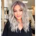 Lemeiz short wig blonde wig blonde wig bob wave brown wig ombre bob wig synthetic wig wig synthetic hair blonde short curly wigs for women 16 inch lemeiz-1110