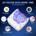 Buy UV LED Nail Lamp 72W - Rechargeable Sparkly Wireless Nail Dryer with 5 Timer Settings | Quick Dry Gel Polish Curing Light for Salon & Home - A-white - Buy Online on GoSupps.com