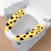 DOIITIEN 4pcs Panda Toilet Seat Cushion Bathroom Warmer Toilet Seat Cover Pads Washable and Reusable Cushion for Fall Winter Bathroom Toilet Christmas Party Gifts White Yellow Pink Blue - Buy Online on GoSupps.com