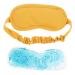 Mobestech 1 Set Gel Eye Mask Cotton Travel Sensing Temperature Goggles Yellow 17X9X1CM