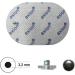 Set of 4 Oval Electrode Pads for EMS & TENS Devices - Compatible with Panasonic | International Shipping - Buy Online on GoSupps.com
