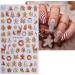 JMEOWIO 3D Embossed Christmas Glitter Nail Art Stickers Decals Self-Adhesive 5D Snowflake Xmas Winter Holiday Cute Cookies Nail Supplies Nail Art Design Decoration Accessories 4 Sheets - Buy Online on GoSupps.com