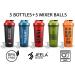 JEELA SPORTS Protein Shaker Bottles 5 Pack - 24 Oz - Buy Online on GoSupps.com