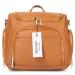 Beaulyn Leather Diaper Bag Backpack - 5-in-1 Travel & Tote w/Changing Pad | Large Capacity Brown - Buy Online on GoSupps.com