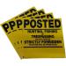 Minuteman Signs | Custom  No Trespassing  No Hunting  No Fishing  Posted  Aluminum  25 Pack  Yellow - Buy Online on GoSupps.com