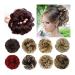 Hair Bun Hairpiece for Women Messy Bun Hair Pieces for Women Wavy Curly Bun Hair Extension Elastic Band Synthetic Chignon Updo Hair Piece Fluffy Hair Bun Scrunchies Accessories Hair Chignons(FQ001-10 FQ001-101