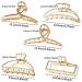 Buy Slipproof Big Hair Clips for Thick & Thin Hair - 5 Pack Metal Hair Claws for Women - Buy Online on GoSupps.com