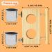 Tfwadmx Bird Food Stainless Steel Cups Wooden Perch Stand - Hanging Feeder Bowls for Parakeets, Conures, Cockatiels, Budgie Parrot - Feeding & Watering Supplies - Buy Online on GoSupps.com