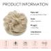Synthetic Messy Hair Bun Scrunchie Extension in Ash Blonde/Bleach Blonde - Curly Wavy Chignon Updo for Women | Ponytail Hair Accessories - Buy Online on GoSupps.com