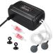 Didude aquarium air pump extremely quiet low 20-40dB adjustable aquarium air pump quarterly oxygen pump Double outputs air valve aquarium air with 2 check valve for aquariums of 3.8-300l