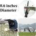 Adjustable Steel Tent Poles Set of 2 - Black | Replacement Rods for Tarp Canopy Camping - Buy Online on GoSupps.com