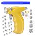 Professional Ear Piercing Gun Kit with 6 Pairs S925 Sterling Silver Earrings (18K Yellow Gold Plated)+10 Pairs 316L Surgical Stainless Steel Gun Stud Earrings for Body Nose Lip Salon Home Use