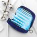 Menstrual Pad Bag with Zipper | Ladies Napkin Pouch & Tampons Collection Bag for Women & Girls - Blue Background - Buy Online on GoSupps.com