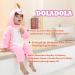 Doladola Unisex Kids & Toddlers Pink Dinosaur Flannel Hooded Romper Jumpsuit - Ages 2.5-3.5 Years - Buy Online on GoSupps.com
