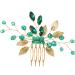 Bridal Wedding Hair Accessories Green Hair Accessories Sparkly Rhinestone Hair Combs Slides Hair Clips Prom Hair Accessories French Hair Comb Hair Jewelry Hair Pieces for Women
