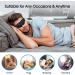 3D Sleep Eye Mask for Men Women - 100% Light Blocking Blindfold for Sleep, Travel, Nap, Shift Work - Black - Buy Online on GoSupps.com