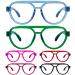 LUR Pilot Oversized Metalless Screwless Reading Glasses Women Spring Hinges 6 Pack Ladies Readers +1.50 6 Pack Mix Color 1.5 x