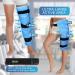 REVIX Large Gel Ice Pack for Injuries - Reusable Cold Compress for Leg, Hip, Thigh, Knee & Shin Splint - Pain Relief After Surgery, Swelling, Bruises - 3 Straps (Blue) - Buy Online on GoSupps.com