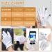 MNOPQ 100% Cotton Moisturizing Gloves - 4 Pairs Medium | Overnight Bedtime Gloves for Eczema | Touch Screen Friendly | Includes Washing Bag & Wristband - Buy Online on GoSupps.com
