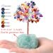Xiannvxi Crystal Tree of Life Decoration | Feng Shui Colorful Chakra Bonsai with Natural Gemstones & Clear Quartz - Spiritual Home Decor - Buy Online on GoSupps.com