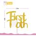 First Tooth Cake Topper Tooth cake topper First Tooth Party Supplies Tooth Party Decorations - Gold & White Glitter - Buy Online on GoSupps.com