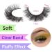 HeyAlice 10 Pairs Fluffy Mink Eyelashes - Natural Wispy Cat Eye 5D Strip Lashes (Clear Band) - Buy Online on GoSupps.com