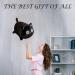 Black Cat Plush Toy 35CM - Large Cuddly Soft Stuffed Animal for Kids - Perfect Gift for Birthdays, Christmas, Halloween - Buy Online on GoSupps.com
