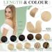 Elailite Secret Wire on Hair Extensions Real Human Hair Invisible One Piece Hair Extension Headband Straight - #24 Natural Blonde - 16 Inch (60 g) - Buy Online on GoSupps.com